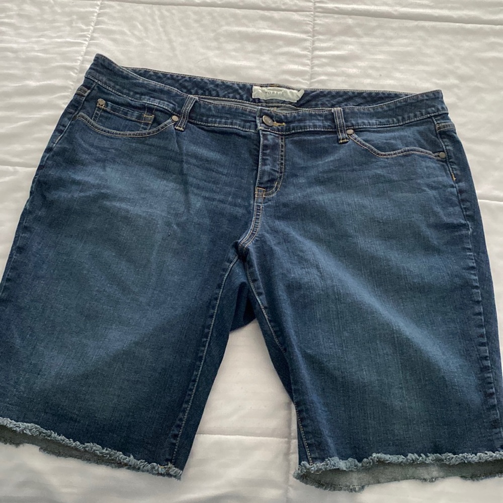Torrid Bermuda shorts with raw hem